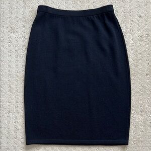 Vintage St John Knits Black Pencil Skirt